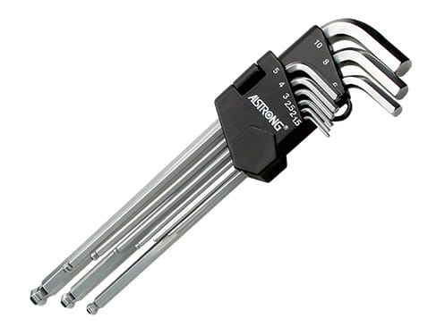Extra Long Ball Point Hex Key Wrench Set