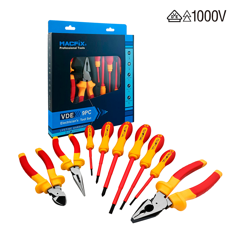 9-PC Electrician's Combined Tool Set