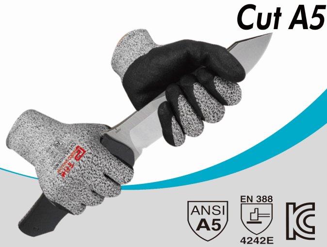 A5 Cut-Resistant, Anti-Slip, Touchscreen Gloves