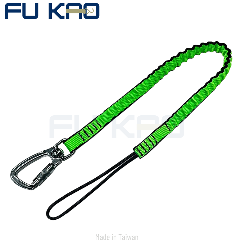 Height safety bungee cord tool connector