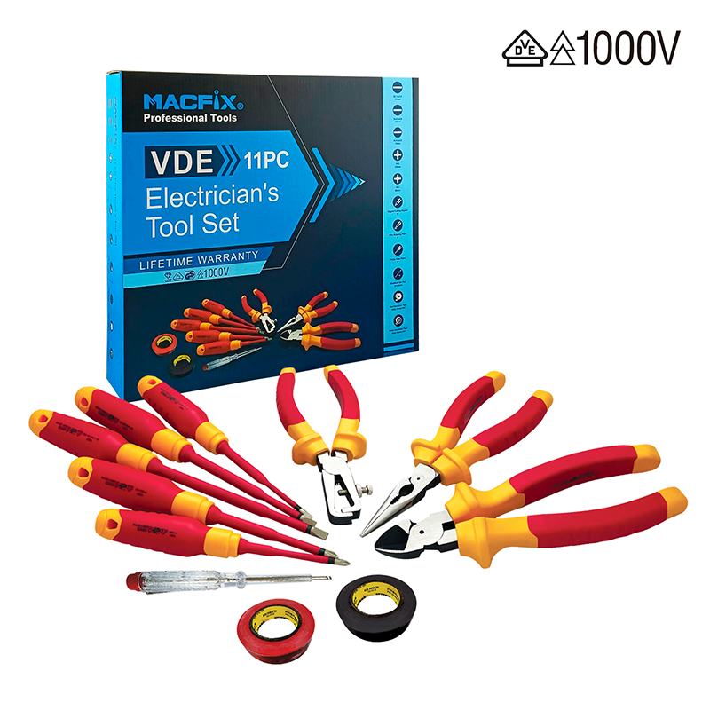 11-PC Electrician's Combined Tool Set