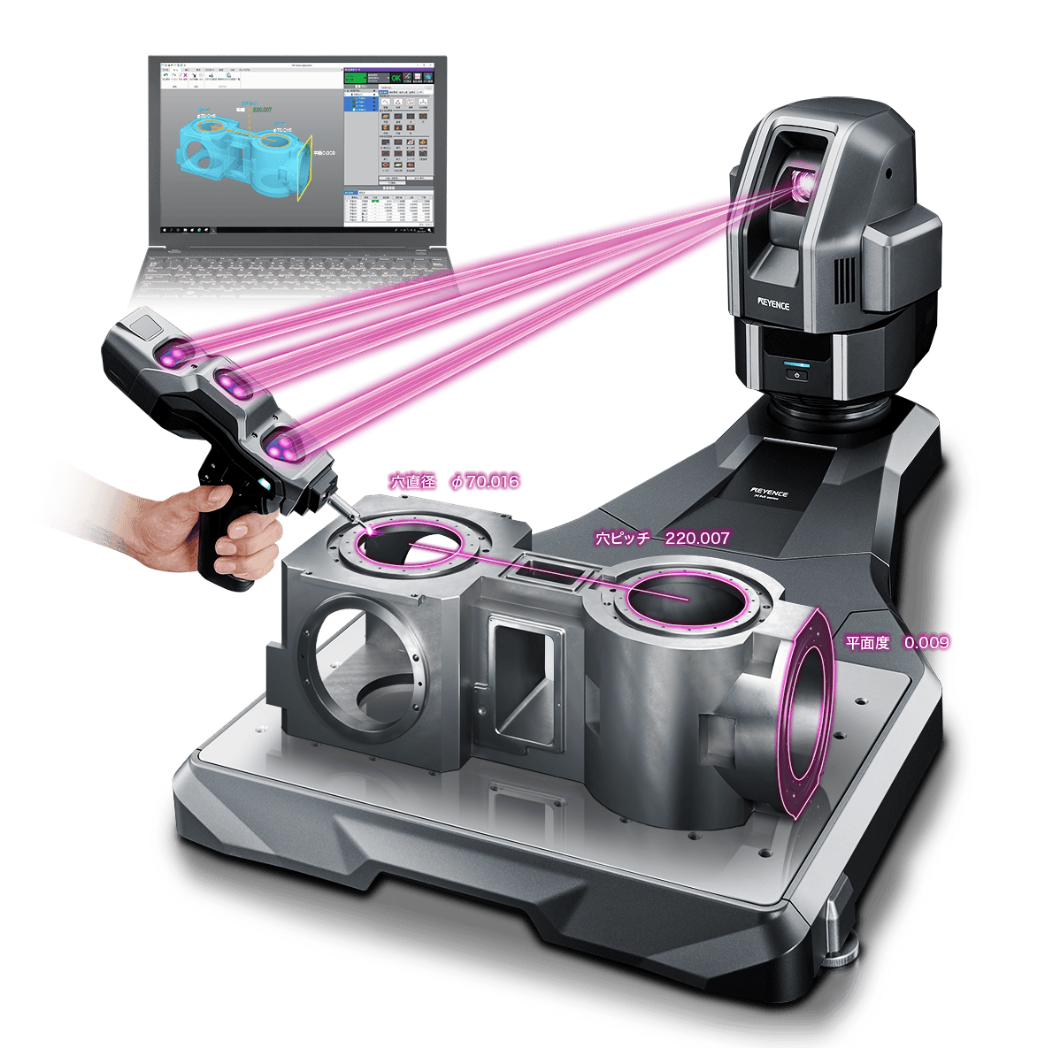 Handheld Probe Coordinate Measuring Machine XM-5000