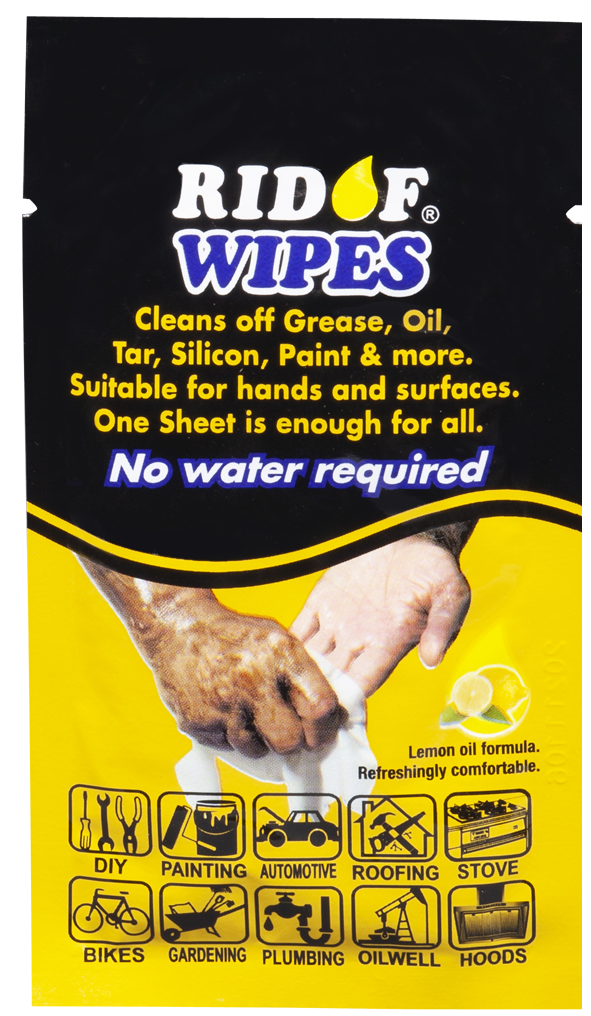RIDOF® Wipes 工業用除油汙濕紙巾