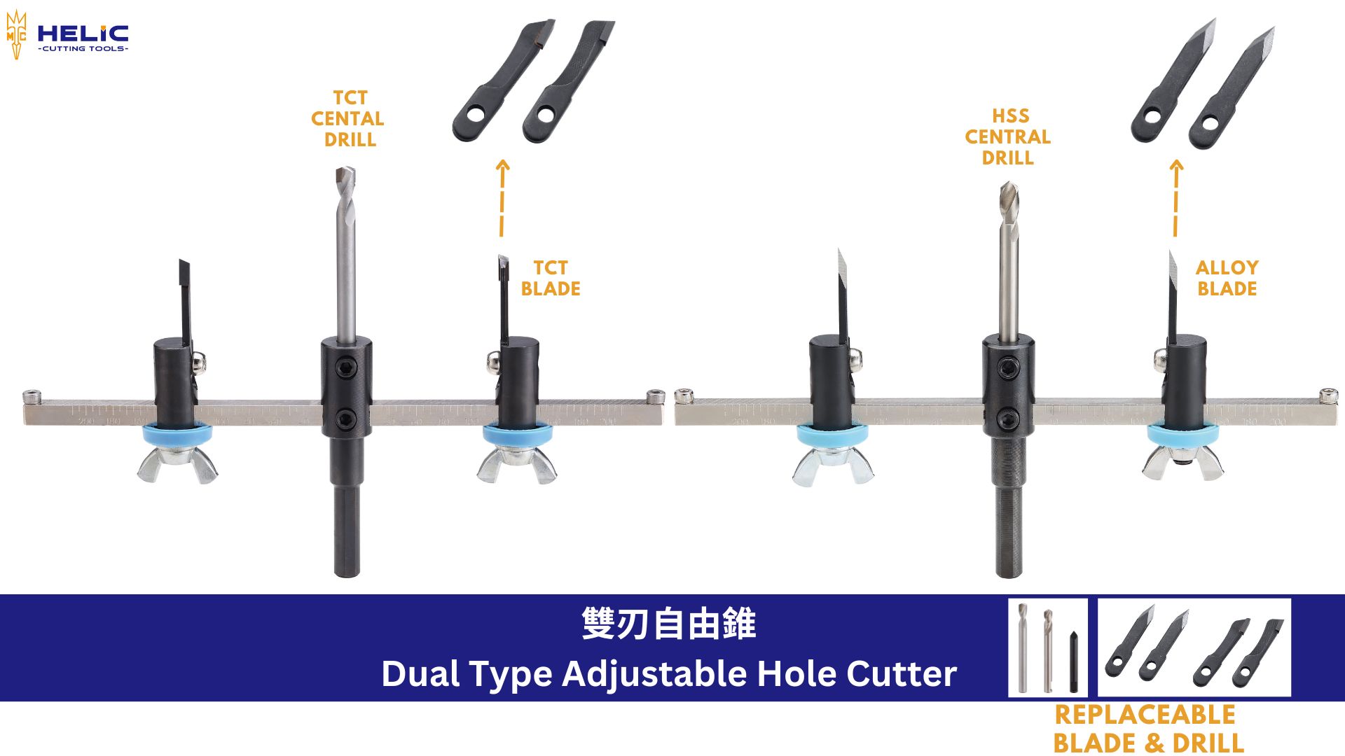 Twist Type Adjustable Hole Cutter