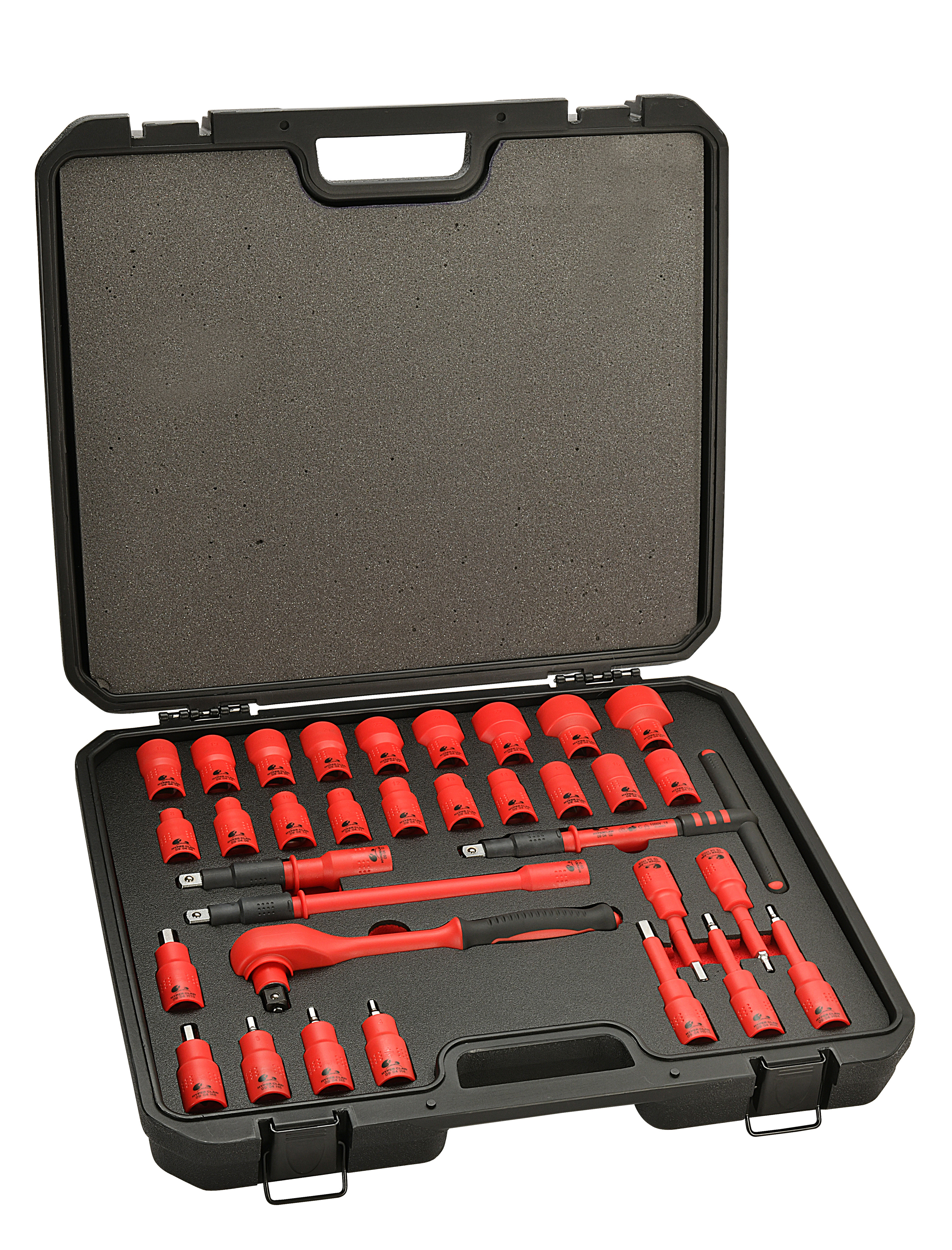 VDE Torque wrench and socket sets, 33pcs