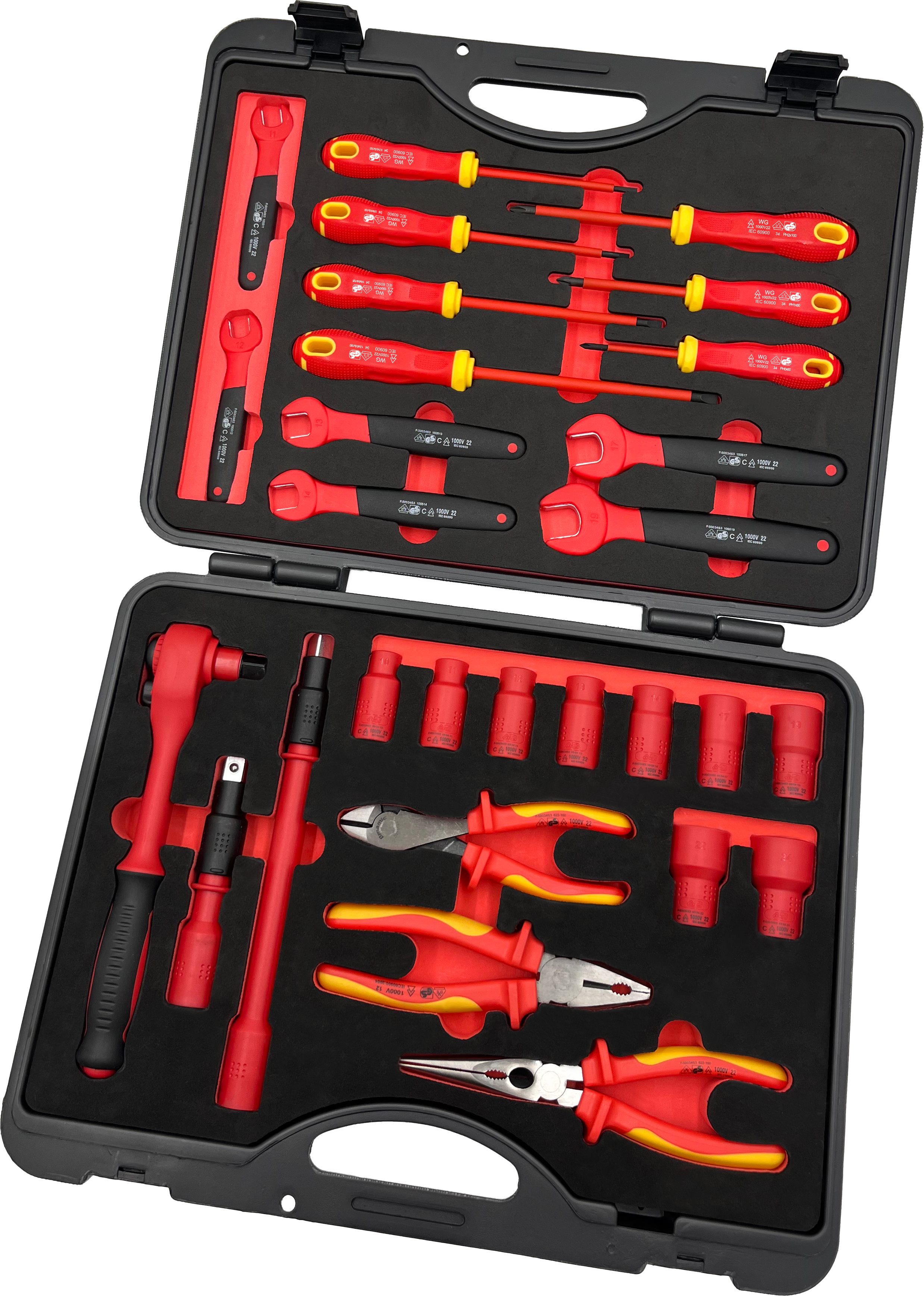 28 PCS INSULATED SCREWDRIVERS AND PLIERS SET