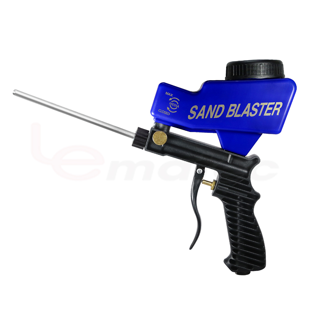Sandblaster With Long Nozzle Tip for Spot Blasting