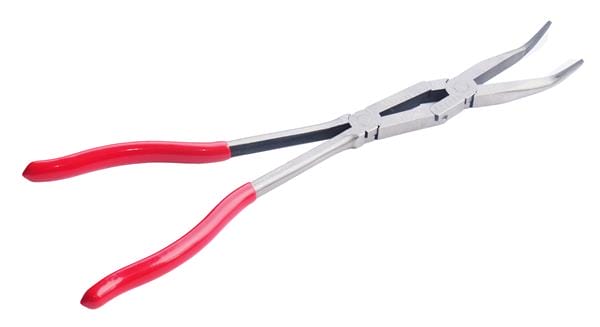 EXTRA LONG TWIN JOINT ANGLED NOSE PLIERS