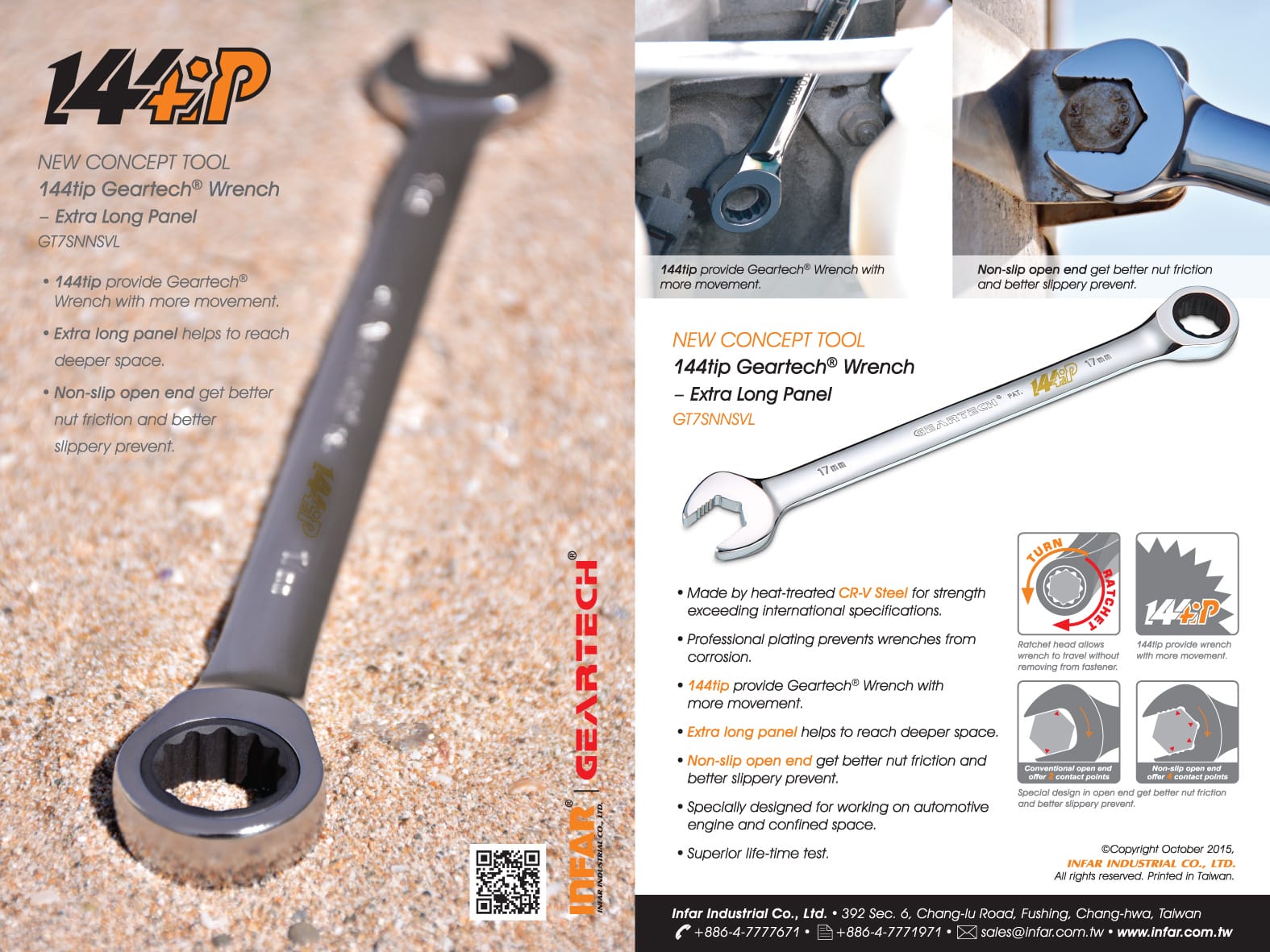 144 TIPS Extra Long Geartech Wrench
