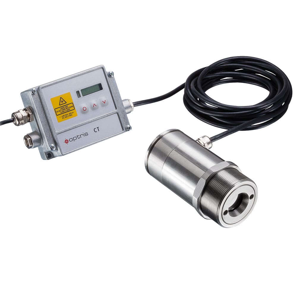 IR thermometer optris CTlaser 05M for measurement of molten metals