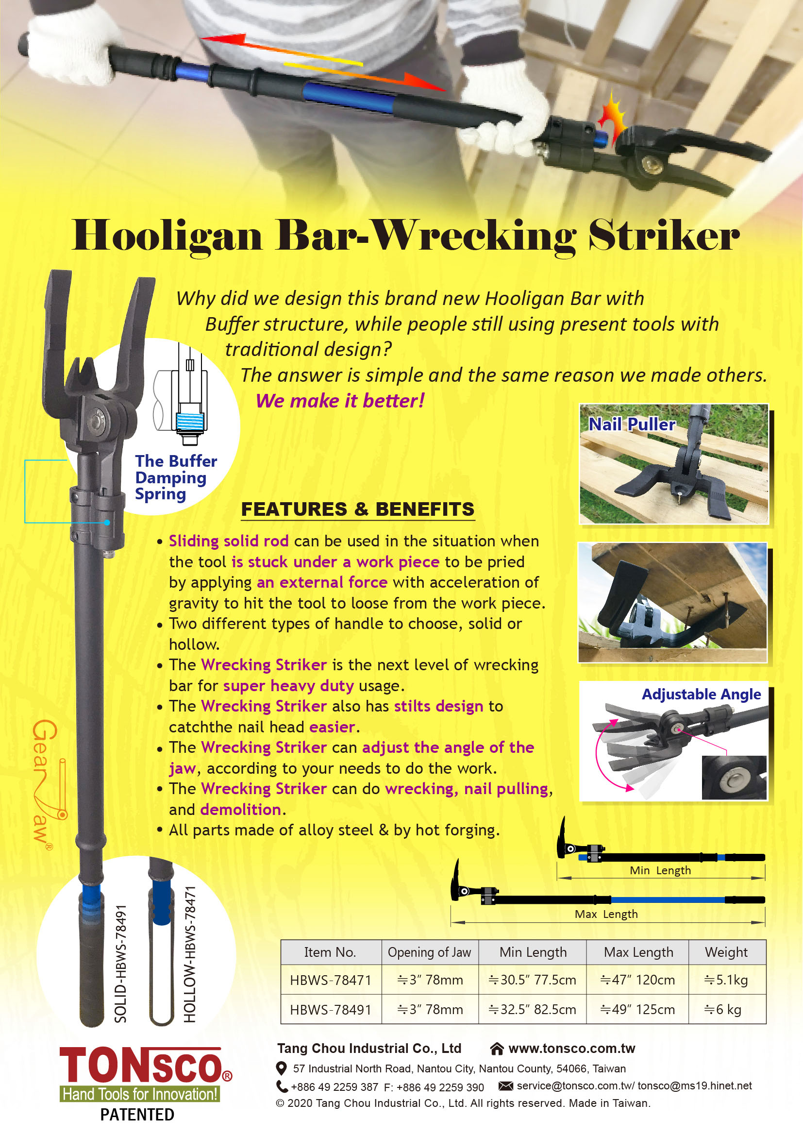 Hooligan Bar- Wrecking Striker