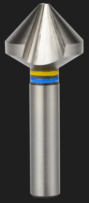 HSS 90° MultiUse Arc Flute Countersink