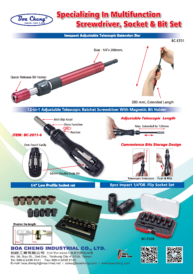 Specializing In Multifunction Screwdriver , Socket & Bit Set