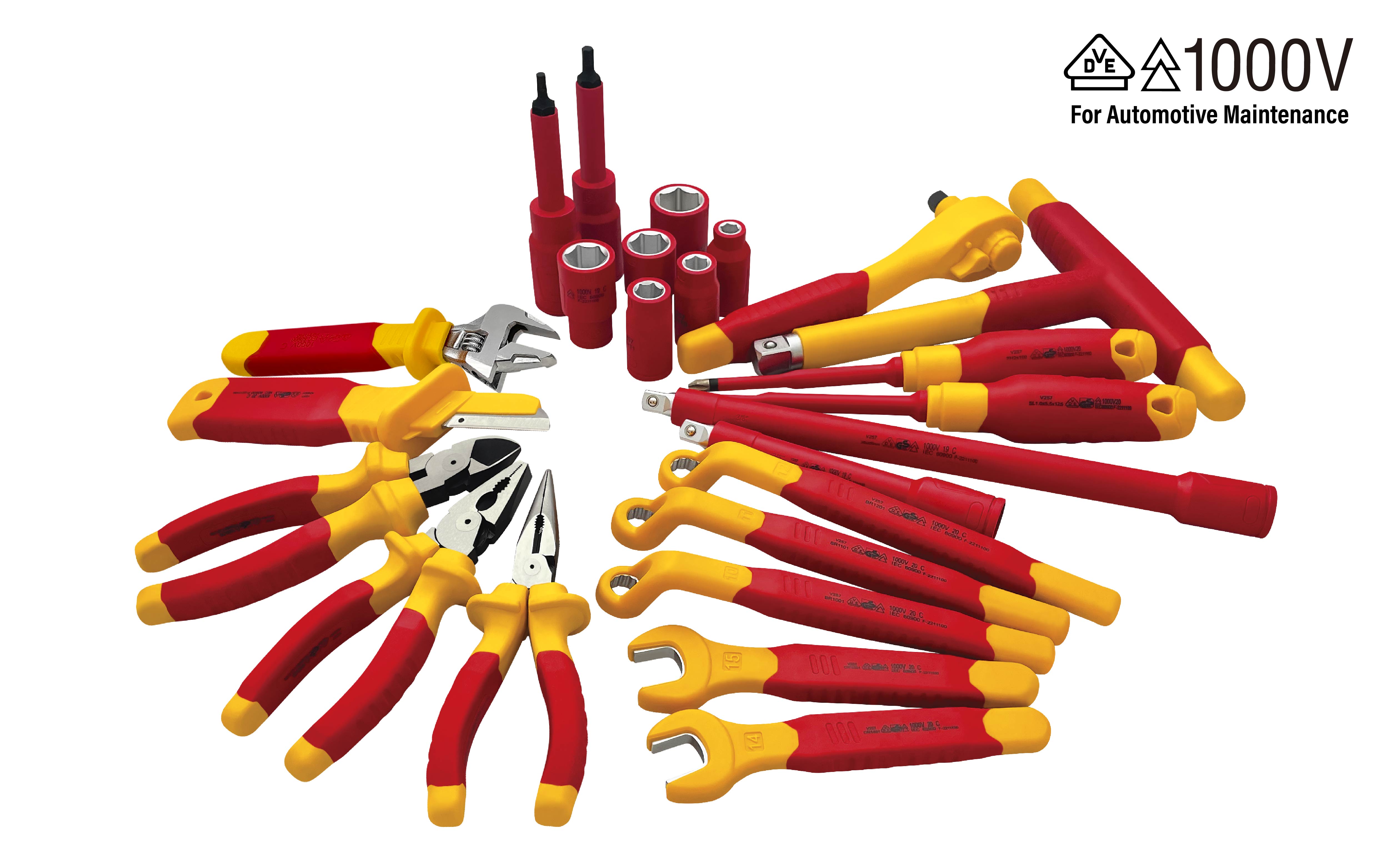 Insulated VDE Tool Set for New Energy Applications