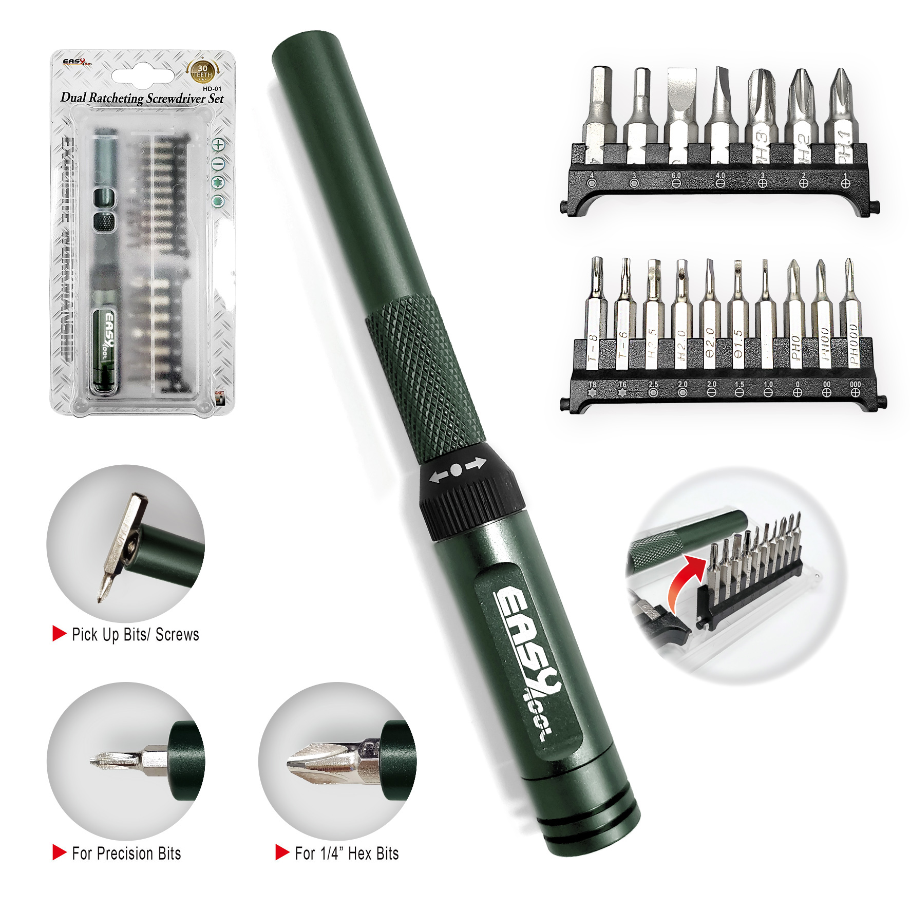 Dual Ratcheting Screwdriver Set